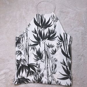 PacSun cropped halter tank top